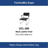 UCL-288 Black Leather Chair